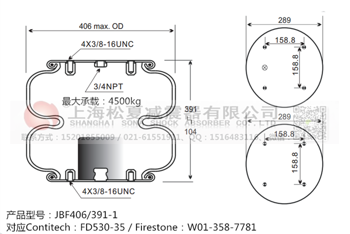 JBF406/391-2橡膠<a href='http://m.webabroad.cn/' target='_blank'><u>空氣彈簧</u></a>